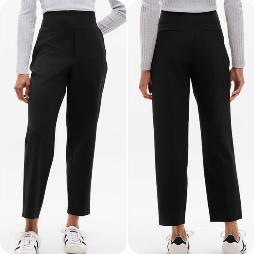 Athleta Endless High Rise Pants Size 8 Black Tapered Ankle